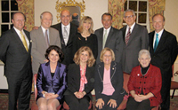Congressional and Turkish American leaders met on April 12 for a historic dinner. Back Row (L to R): Ergun Kirlikovali, Integrated Polymer Industries, Inc.; Rep. Ed Whitfield (R-KY); Muhtar Kent, Coca-Cola; Dr. Serpil Ayasli, TCA and TCF; Speaker John Boehner (R-OH); Dr. Yalcin Ayasli, TCA and TCF; G. Lincoln McCurdy, TCA. Front Row (L to R): Lydia Borland, TC-USA PAC; Guler Koknar, TCF; Chairwoman Ileana Ros-Lehtinen (R-FL); Rep. Virginia Foxx (R-NC)